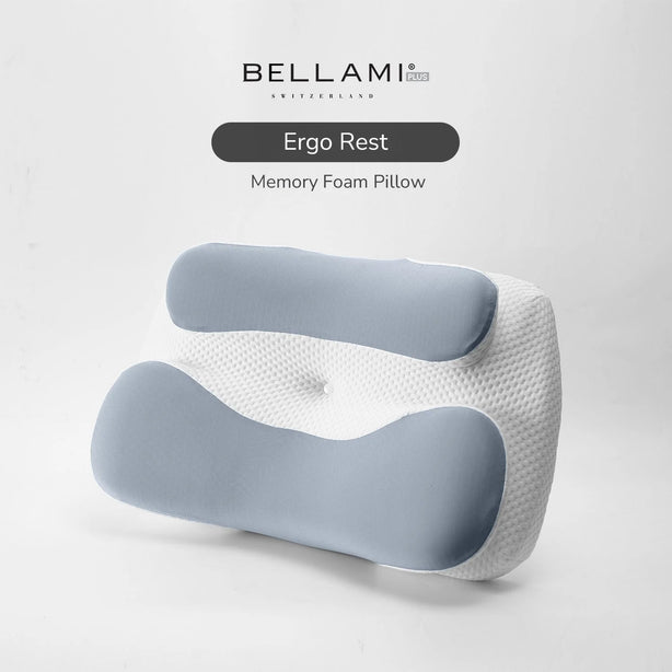Bellami Plus Tech Series Ergo Rest Memory Foam Pillow Ergonomic Support