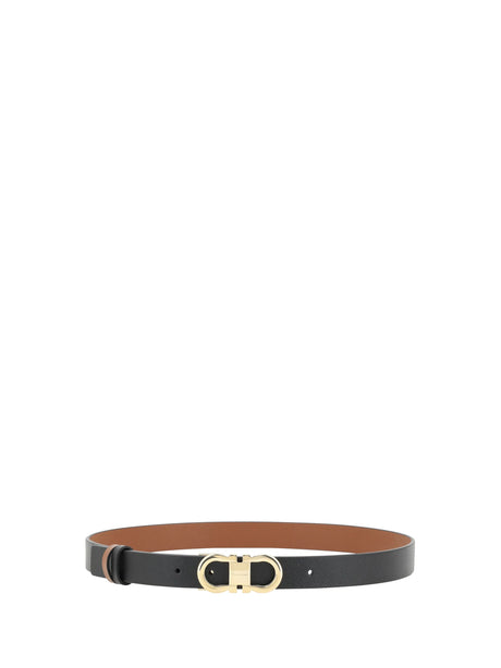 Ferragamo Gancini reversible Belt - Black