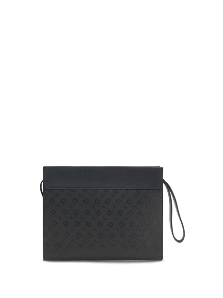Ferragamo Monogram Pouch - Black