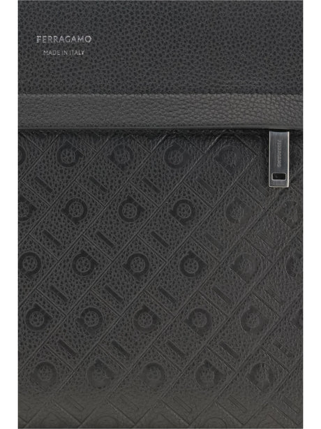 Ferragamo Monogram Pouch - Black