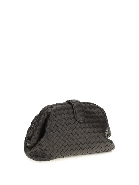 Bottega Veneta Small Lauren 1980 Clutch - Espresso-Brass V