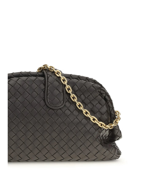 Bottega Veneta Small Lauren 1980 Clutch - Espresso-Brass V