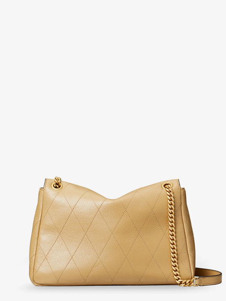 Tory Burch Charlie leather shoulder bag - Pecan