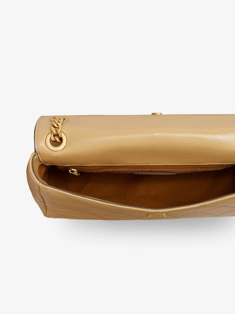 Tory Burch Charlie leather shoulder bag - Pecan