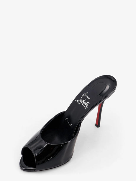 Christian Louboutin Me Dolly Patent Leather Sandals - Black