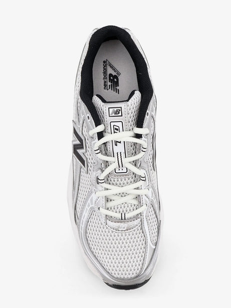 New Balance 740 mesh sneakers with iconic contrasting side logo - White