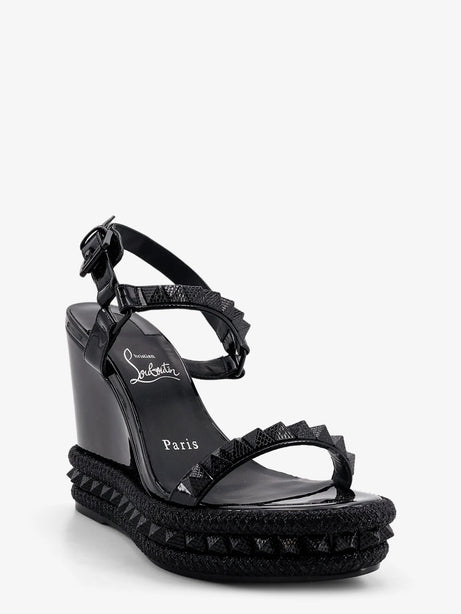 Christian Louboutin Pyra Clou leather sandals - Black