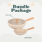 Shogun Ivory Set 3 - 24cm Frypan + 28cm Wok with Glass Lid