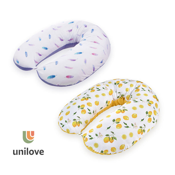 Unilove 8-in-1 Hopo Mini Nursing Pillow, Infant Lounger, U-Shape with Carry Bag