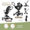 Unilove 2-in-1 On The Go Stroller with Rain Cover