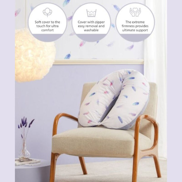 Unilove 8-in-1 Hopo Mini Nursing Pillow, Infant Lounger, U-Shape with Carry Bag