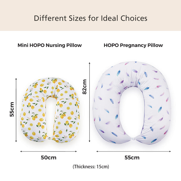 Unilove 8-in-1 Hopo Mini Nursing Pillow, Infant Lounger, U-Shape with Carry Bag