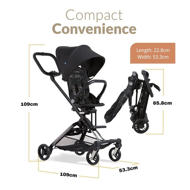Unilove 2-in-1 On The Go Stroller with Rain Cover