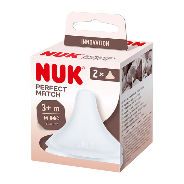 NUK Perfect Match Teats 2/Box M (3 months+)