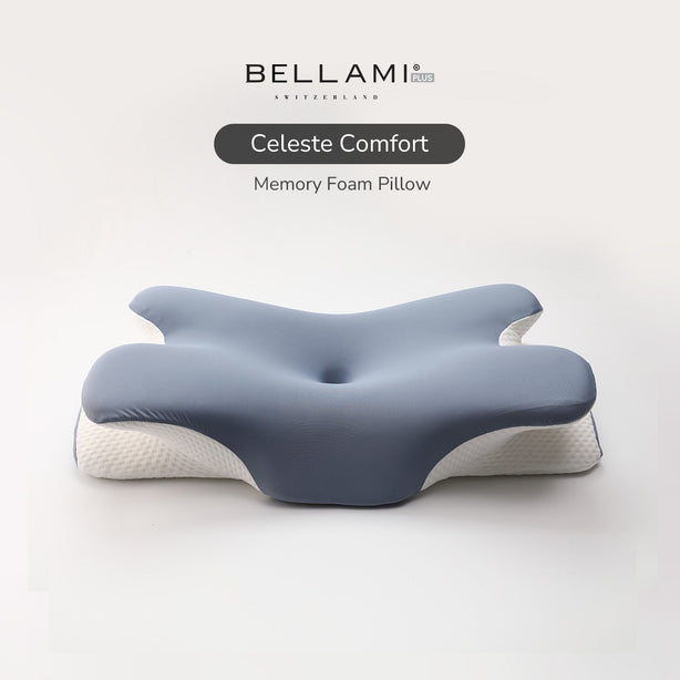 Bellami Plus Tech Series Celeste Comfort Memory Foam Pillow Ergonomic Support