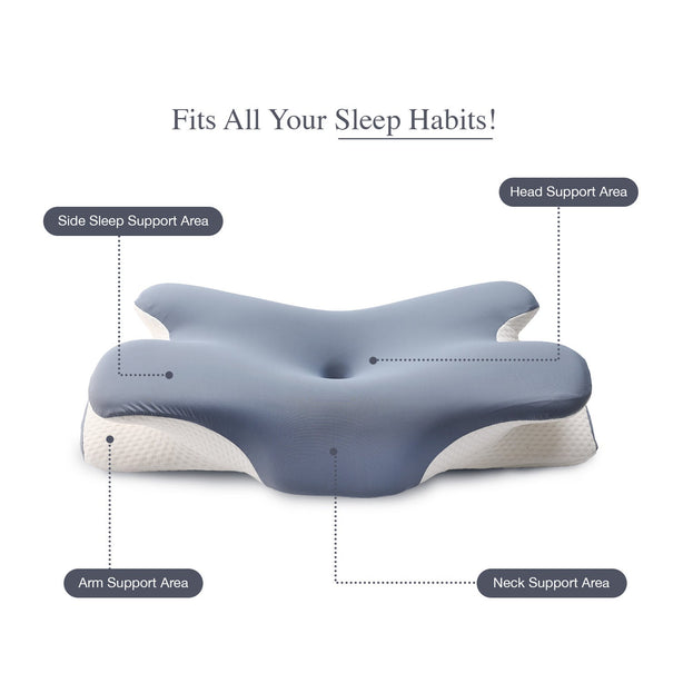Bellami Plus Tech Series Celeste Comfort Memory Foam Pillow Ergonomic Support