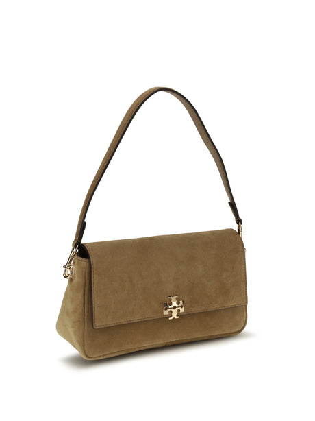 Tory Burch Charlie Mini suede Shoulder Bag - Toffee