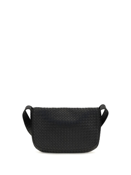 Bottega Veneta Veneto large Shoulder Bag - Black-Silver
