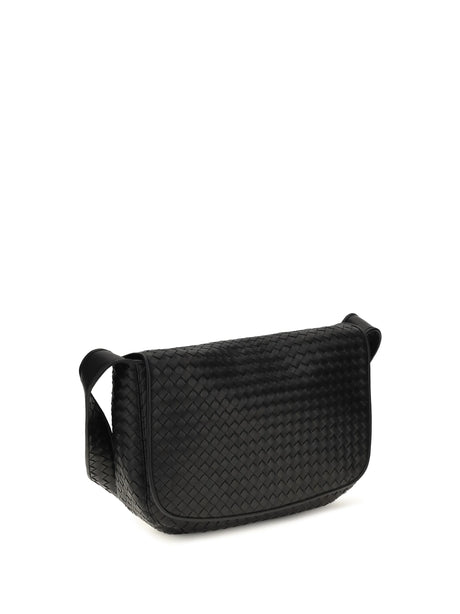 Bottega Veneta Veneto large Shoulder Bag - Black-Silver