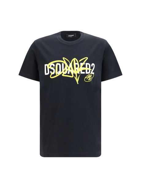 Dsquared2 Cotton printed T-shirt - Black