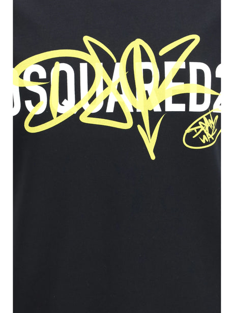 Dsquared2 Cotton printed T-shirt - Black