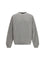 Golden Goose Oversized Crewneck Sweater with lettering on the back - Alluminium Melange Gray