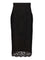 Dolce & Gabbana Stretch Lace Midi Skirt - Black