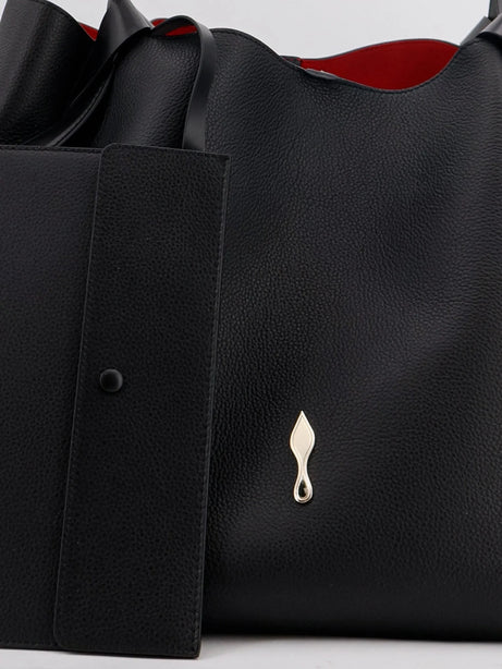 Christian Louboutin Bettina Large Leather Shoulder Bag - Black