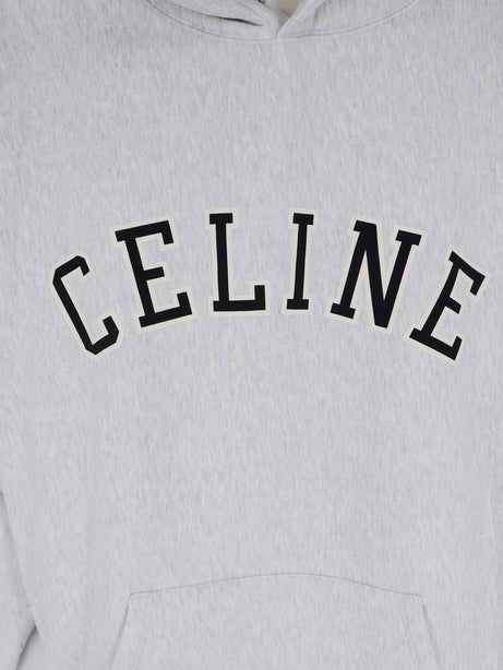 Celine Relaxed cotton sweatshirt - Greyblackoffwhite