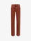 Chloe' Colored denim trousers - Crimson Brown