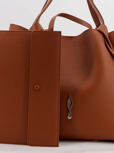 Christian Louboutin Borsa a spalla Bettina Small in pelle - Cuoio