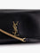 Saint Laurent Borsa a tracolla in pelle con monogramma Cassandre - Nero