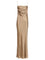 Saint Laurent Long Silk Satin Dress - Beige