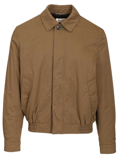 Saint Laurent Short Cassandre Jacket - Beige