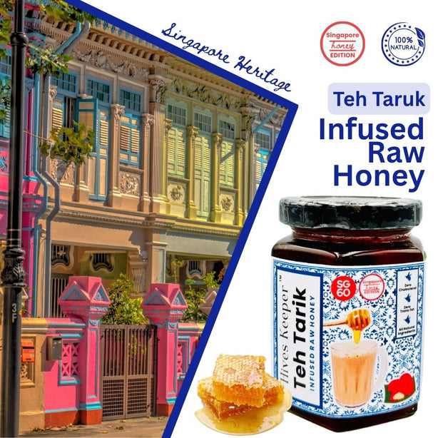 Hives Keeper Teh Tarik Infused Raw Honey (with Gift Box) Singapore Honey Collection 250g