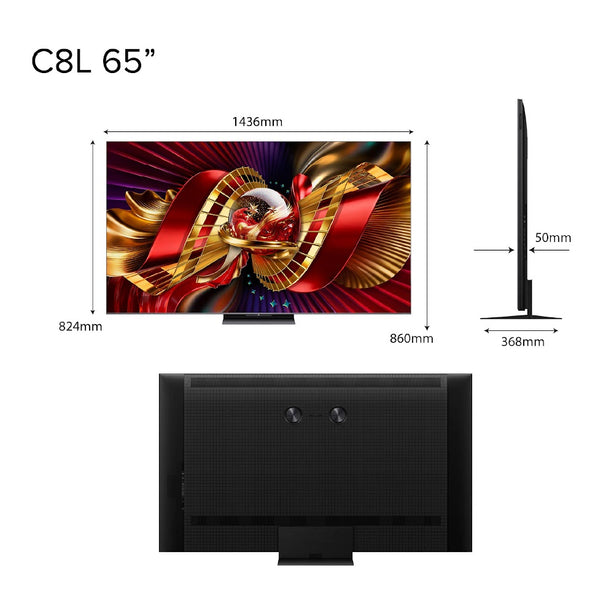 2026 NEW | TCL C8L Premium SQD-Mini LED 4K TV 65inch