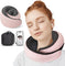 StitchesandTweed Memory Foam Travel Pillow, 360° Head Support Degree Comfort and Breathability - Pink
