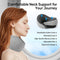 StitchesandTweed Memory Foam Travel Pillow, 360° Head Support Degree Comfort and Breathability - Grey