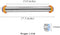 StitchesandTweed Adjustable Rolling Pin with Thickness Rings, Stainless Steel Dough Roller