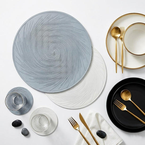 MARBLE Placemat | Embossed PVC - 38 x 38 cm