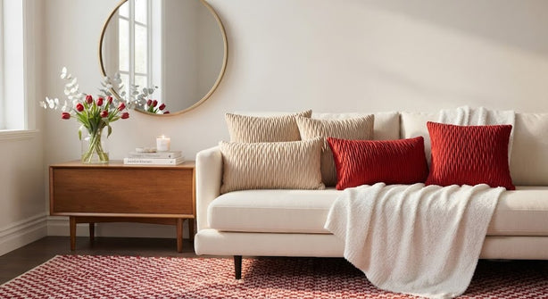 PLEATS Cushion Cover | Lurex Velvet - 45 x 45 cm
