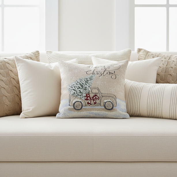 PICKUP Cushion Cover | Woven Chenielle - 45 x 45 cm
