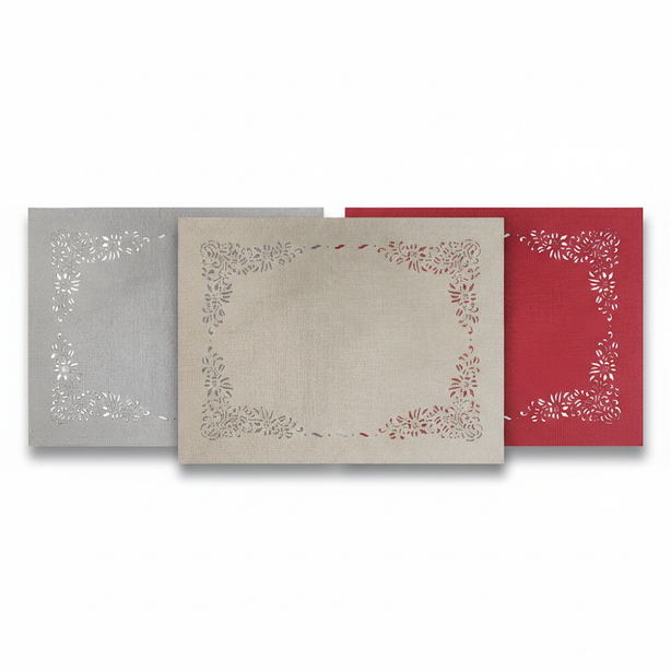 JARDIN Placemat | Laser-cut Cationic Fabric - 33 x 45 cm
