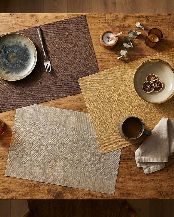 Rapee Puzzle Woven Texilene Placemat – Central Panel Design – 30 x 45 cm
