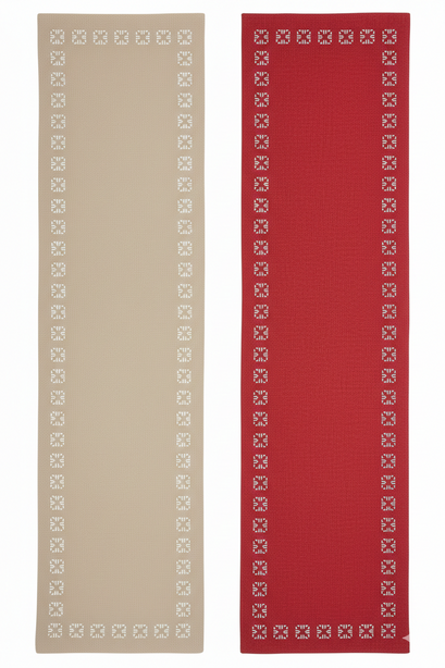 Rapee Mulan Chinoiserie Lasercut Table Runner – Cationic Fabric – 33 x 150 cm