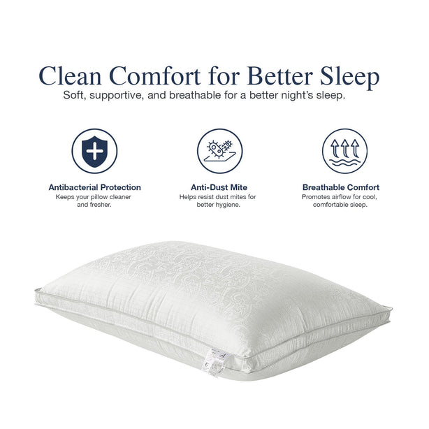 Bellami Silver ION Castor DownFeel Cloud Soft Fibre Loft Pillow