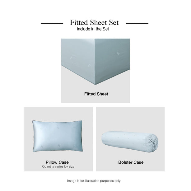 Intero BambooPro Beyond Thread Count Geo Jacquard Luxury Bedding Set