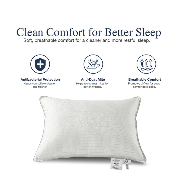 Bellami Silver ION Castor DownFeel Cloud Soft Fibre Bolster