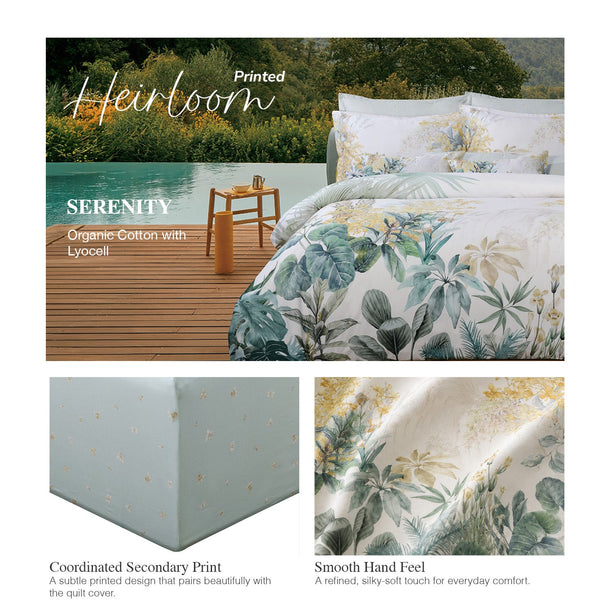 Bellami SG61 Heirloom Organic Cotton & Tencel Luxury Bedding Set with Free Lumbar Pillow (While Stock Last)