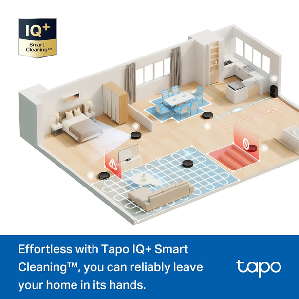 Tapo RV20 Max Plus MagSlim™ LiDAR Navigation Robot Vacuum and Mop